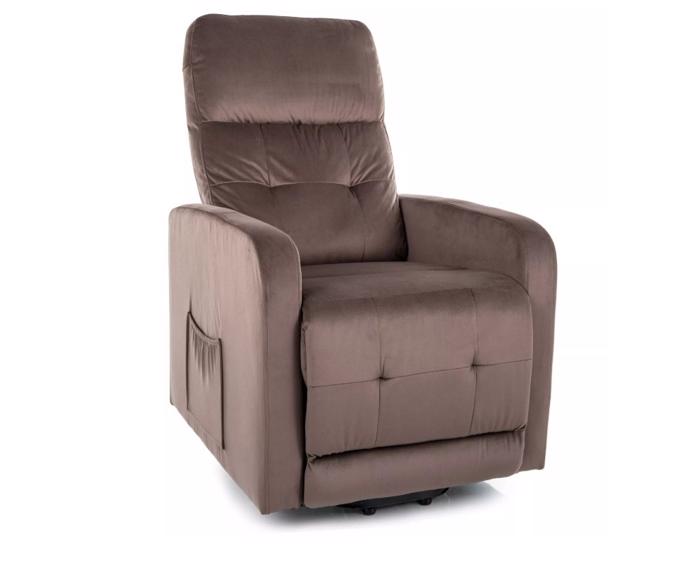 Fotogalerie Elektrické relaxační křeslo pro seniory se zvedacím mechanismem - cappuccino