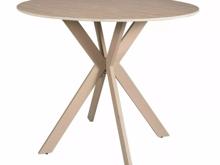 Fotogalerie Designový kulatý keramický stůl TALIA 90 cm – Travertinová keramika / Kašmír