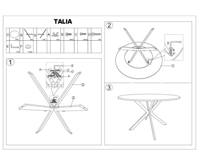 Fotogalerie Designový kulatý keramický stůl TALIA 90 cm – Travertinová keramika / Kašmír