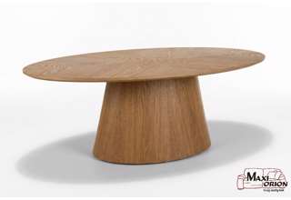 Oválný konferenční stolek MAROCCO 110x60 cm – dub 