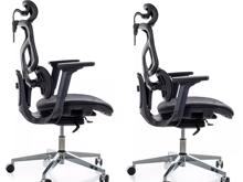 Fotogalerie Ergonomická kancelářská židle EQ-1, černá (nosnost 150 kg)
