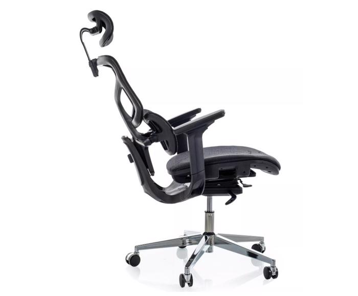 Fotogalerie Ergonomická kancelářská židle EQ-1, černá (nosnost 150 kg)