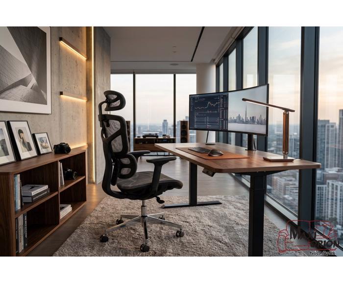 Fotogalerie Ergonomická kancelářská židle EQ-1, šedá (nosnost 150 kg)