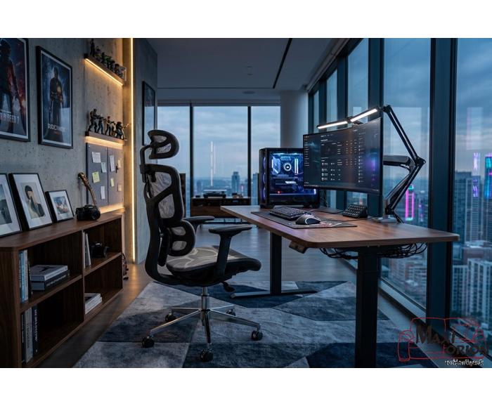 Fotogalerie Ergonomická kancelářská židle EQ-1, šedá (nosnost 150 kg)