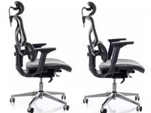 Fotogalerie Ergonomická kancelářská židle EQ-1, šedá (nosnost 150 kg)
