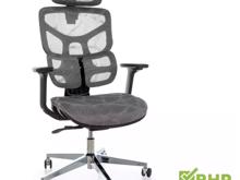 Fotogalerie Ergonomická kancelářská židle EQ-1, šedá (nosnost 150 kg)