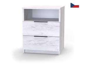 Moderní noční stolek VARIO 2 s nikou 56 cm 