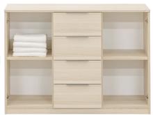 Fotogalerie Kombinovaná komoda Vario 3 (120 cm) s plnovýsuvem