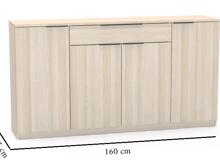Fotogalerie Kombinovaná komoda Vario 6 (160 cm) s plnovýsuvem