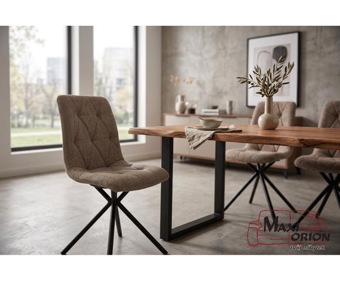 Otočná jídelní židle LUNA - cappuccino v moderním interiéru