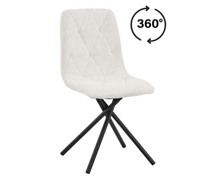 Otočná židle LUNA - béžový krém 360