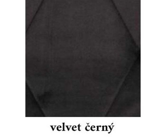 Velvet černý detail