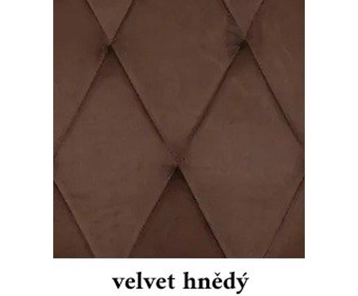 Detail velur hnědý