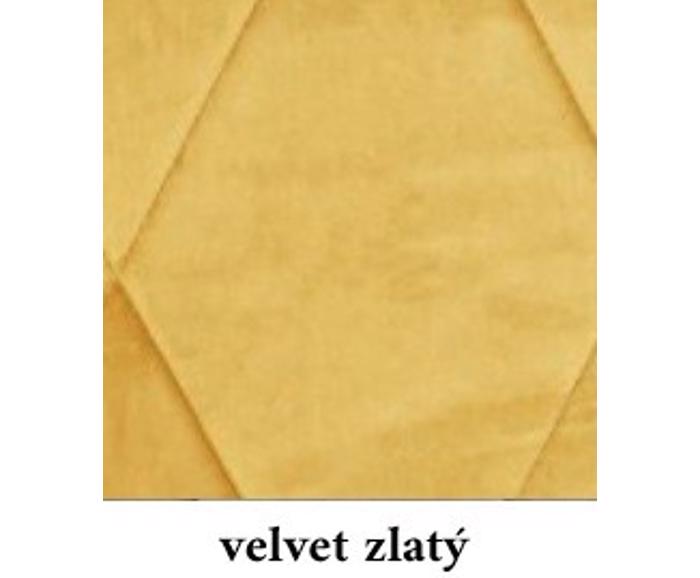 Detail sametu velvet zlatý