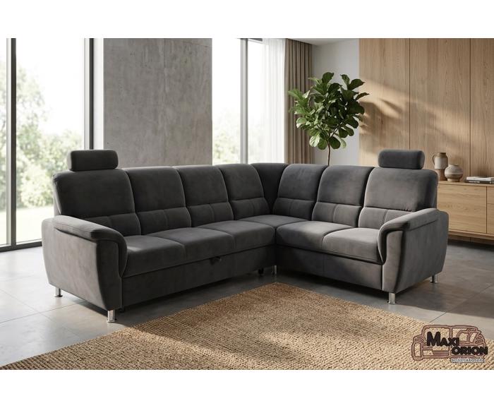 Fotogalerie Rohová sedací souprava Demo Medium HR 40 s funkcí relax, šedá, levá