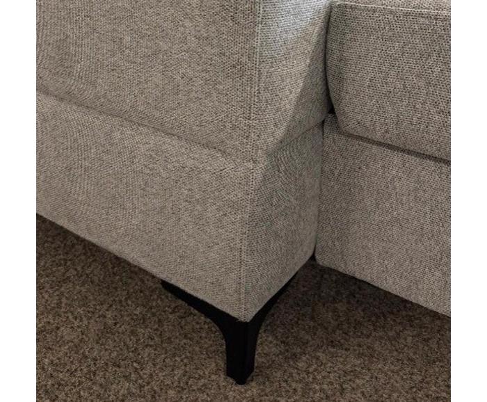 Rozkládací sedací souprava tvaru U METRIX VI 370 cm na fotografii z prodejny - detail nožky perfekto 10 cm