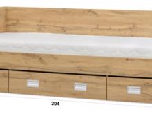 Fotogalerie Postel PLUTO s úložným prostorem (90 × 200 cm) s roštem