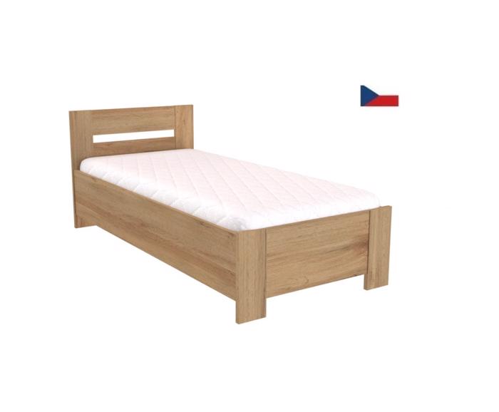 Zvýšená postel 90 x 200 cm s úložným prostorem a polohovacím roštem Lota