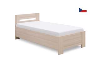 Zvýšená postel 90 x 200 cm s úložným prostorem a polohovacím roštem Lota