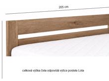 Fotogalerie Zvýšená postel 90 x 200 cm s úložným prostorem a polohovacím roštem Lota