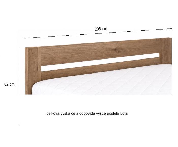 Dlouhé čelo k lůžku, lze dokoupit