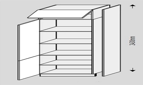  Výška bočnice 243